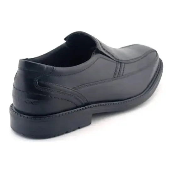 Rockport Men's Leader 2 Bike Slip-on Men's Size 10W Black Leather Dress Shoe - SoleComfort.shoes
