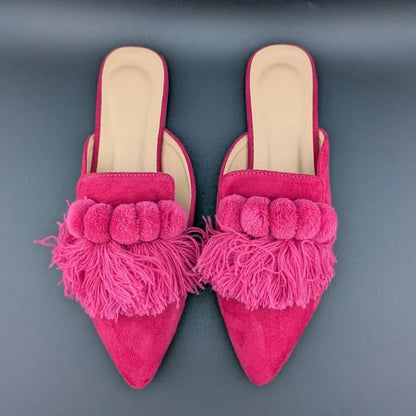 Verdusa Flat Pointed Toe Slip-On Loafer Mules Women’s Shoes Size 6-6.5 (EU 37) SoleComfort.shoes
