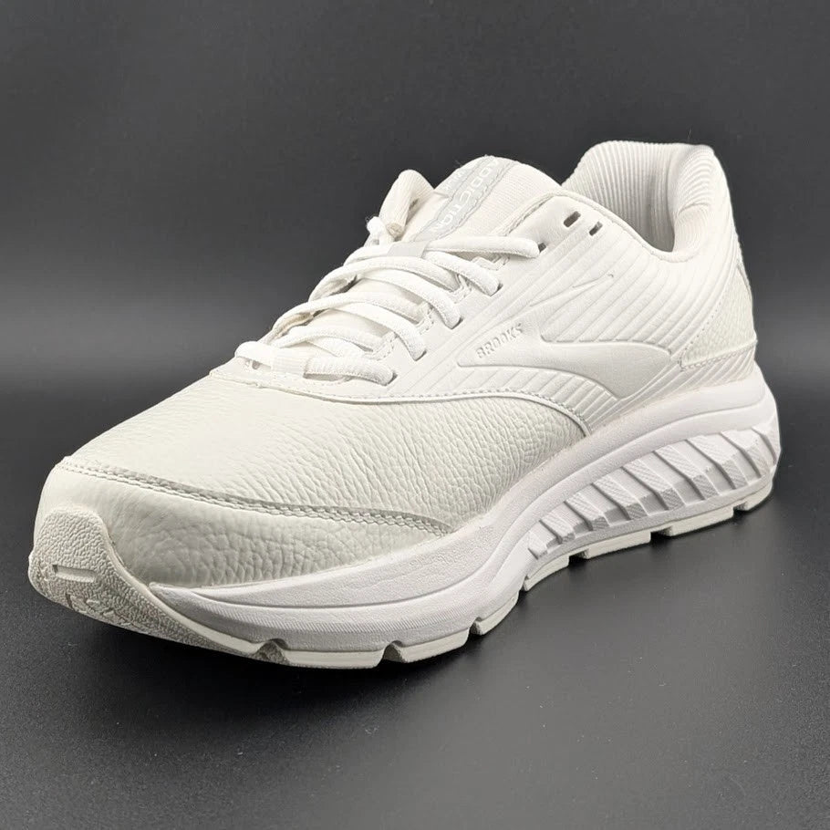 Brooks Womens Size 11B White Leather Addiction Walker 2 Sneakers 120307 1B 142 Brooks