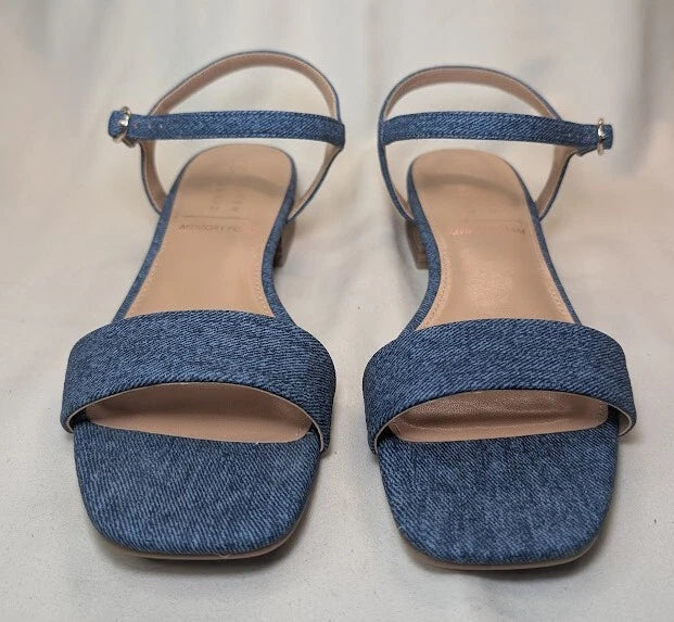 LC Lauren Conrad Obsidian Denim Blue Women's Slide Sandals - Size 8.5 NWB
