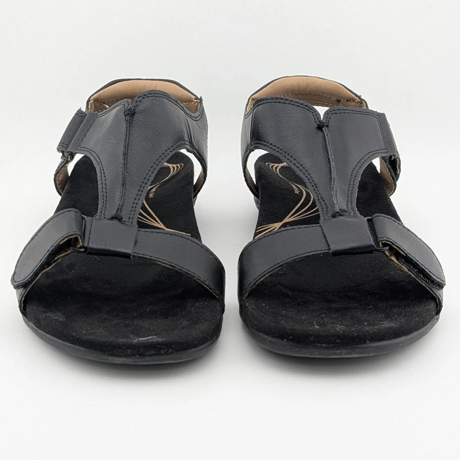 Women Size 7 Sandals Arch Support T-Strap Orthopedic Flat Comfortable Shoes Dream Pairs