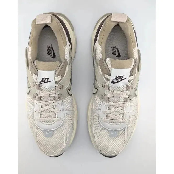 Nike Womens Size 9.5 V2K Run Sneaker Custom Color Ivory /Tan Casual Shoes IB1980 Nike