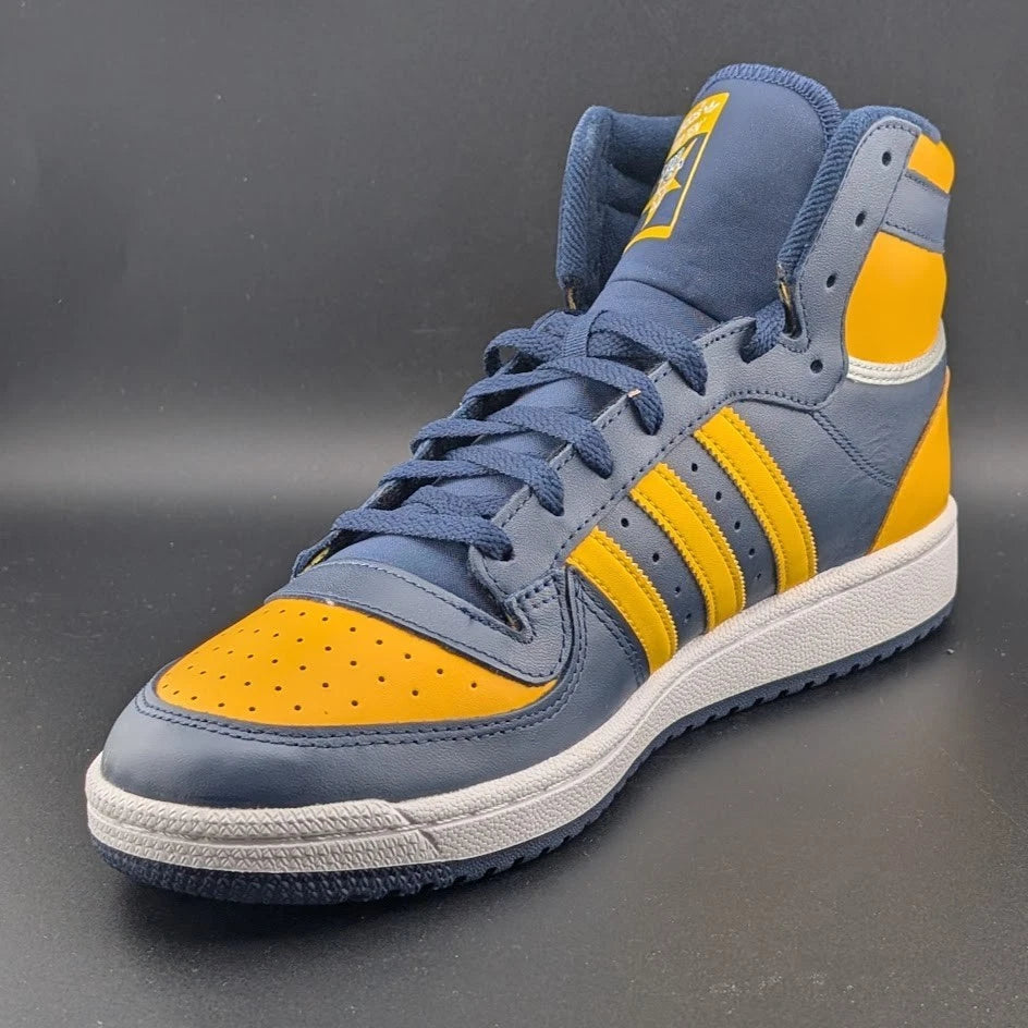 adidas Originals Top Ten Hi Blue Yellow U of Michigan FV4926 Shoe Size 11.5M SoleComfort.shoes