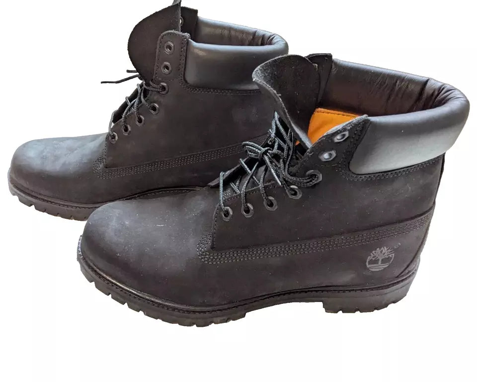 Timberland Men’s Premium 6” Lace Waterproof Boot - Matte Black 11.5 TB 010073
