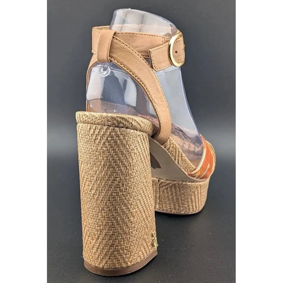 New in Box Women's 8.5 Sam Edelman Nolita Platform Aztec Sandals SoleComfort.shoes
