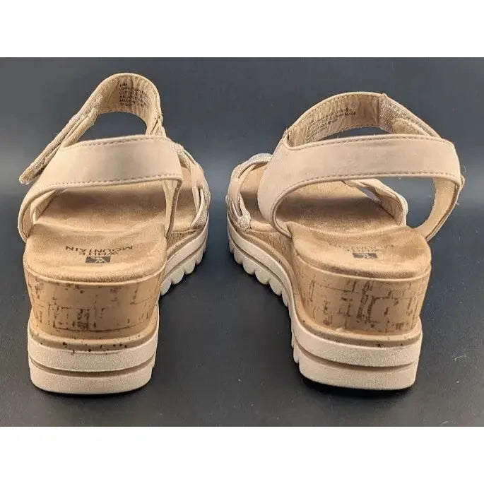 White Mountain Women's Size 10 Braided Strap Wedge Sandal New for Spring 2025 Women's sandals White Mountain