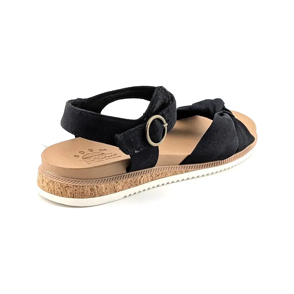 BOBS from Skechers Sandals Women's Size 7.5 Desert Kiss Low-Peak Sun 114706/BLK SoleComfort.shoes