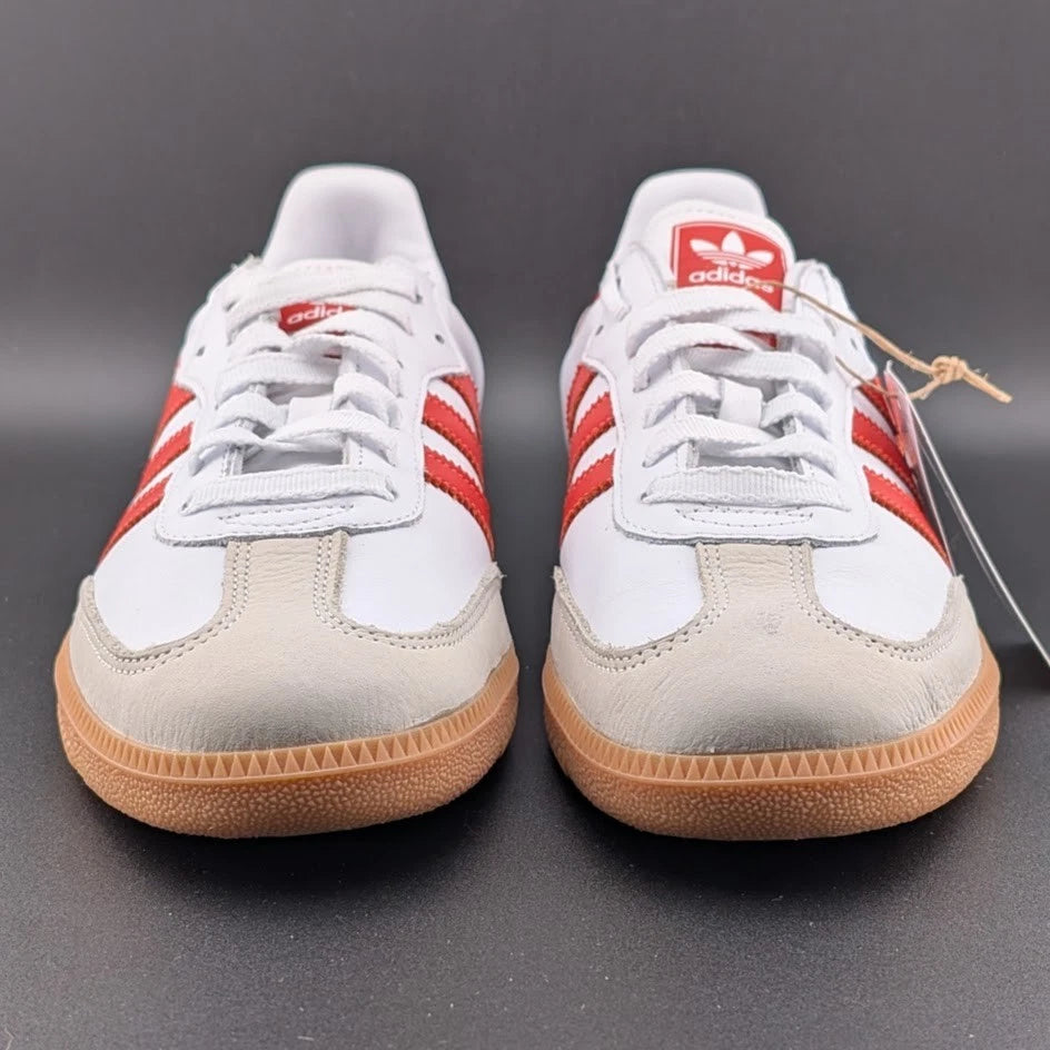 adidas Women's Samba Sambae OG Leather Shoes 'White/Red' - ID0438 Size 10.5 NEW SoleComfort.shoes