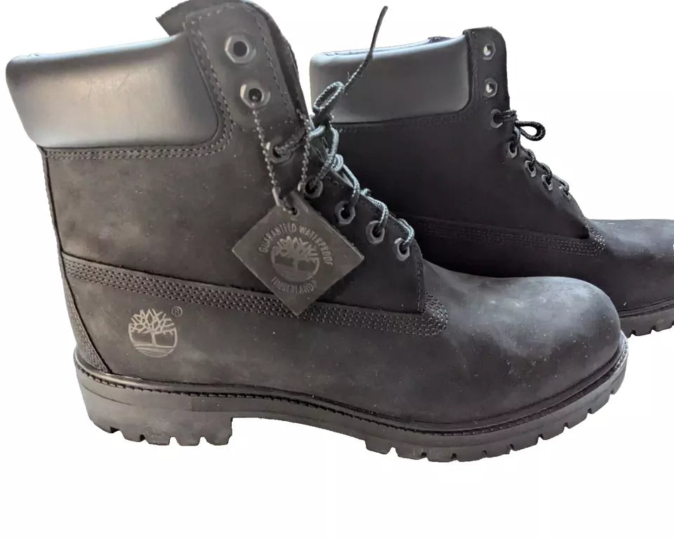 Timberland Men’s Premium 6” Lace Waterproof Boot - Matte Black 11.5 TB 010073