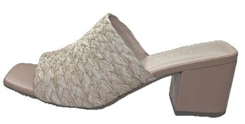 Madden Girl Women's TAZ | Natural Raffia 2.75” Block Heel Sandal | Sizes 6 / 6.5
