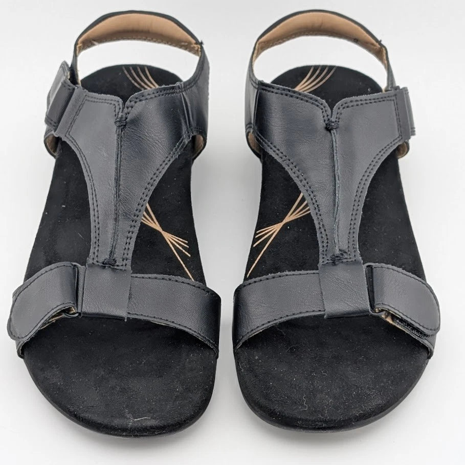 Women Size 7 Sandals Arch Support T-Strap Orthopedic Flat Comfortable Shoes Dream Pairs