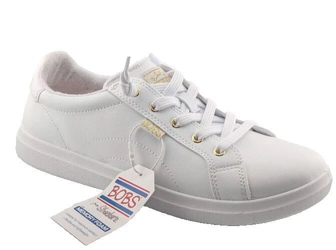 Bobs By Skechers D'VINE-INSTANT DELIGHT White Sneakers Women's Size 8.5