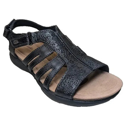 Women's Size 7.5M Clarks April Belle Sandal | 77018 | Leather Upper / Footbed Clarks