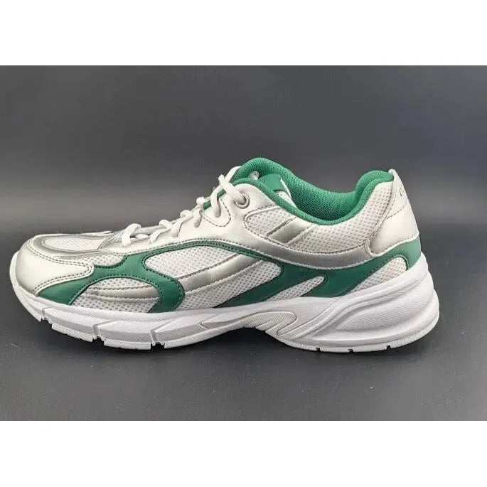 Womens GUESS Size 8 / 8.5 Lotty Glogana-R Sneakers/Shoes White/Forest Green - SoleComfort.shoes