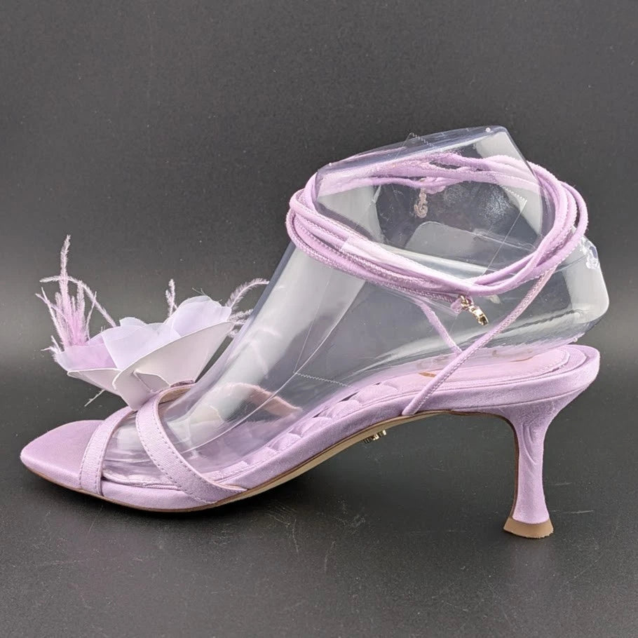 Sam Edelman Women's Size 7M Pammie Heeled Sandal in Orchid Silk SoleComfort.shoes