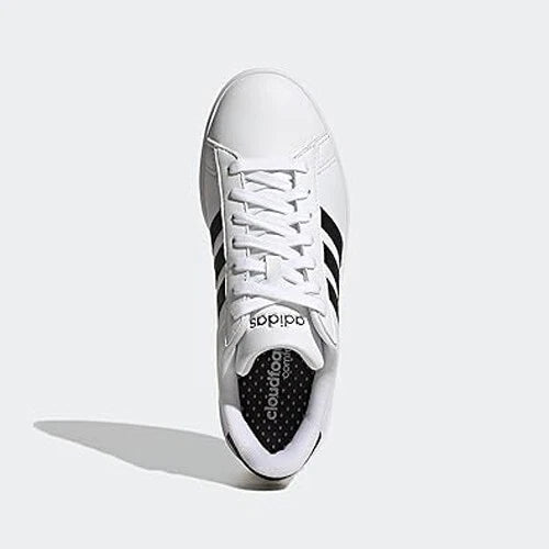 Men's adidas Grand Court 2.0 White Black Men’s Size 9.5M NIB GW9214