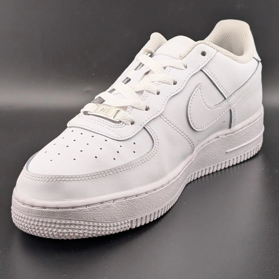 Nike Air Force 1 LE (GS) Low Triple White - Kids 7Y / Womens 8.5 SoleComfort.shoes