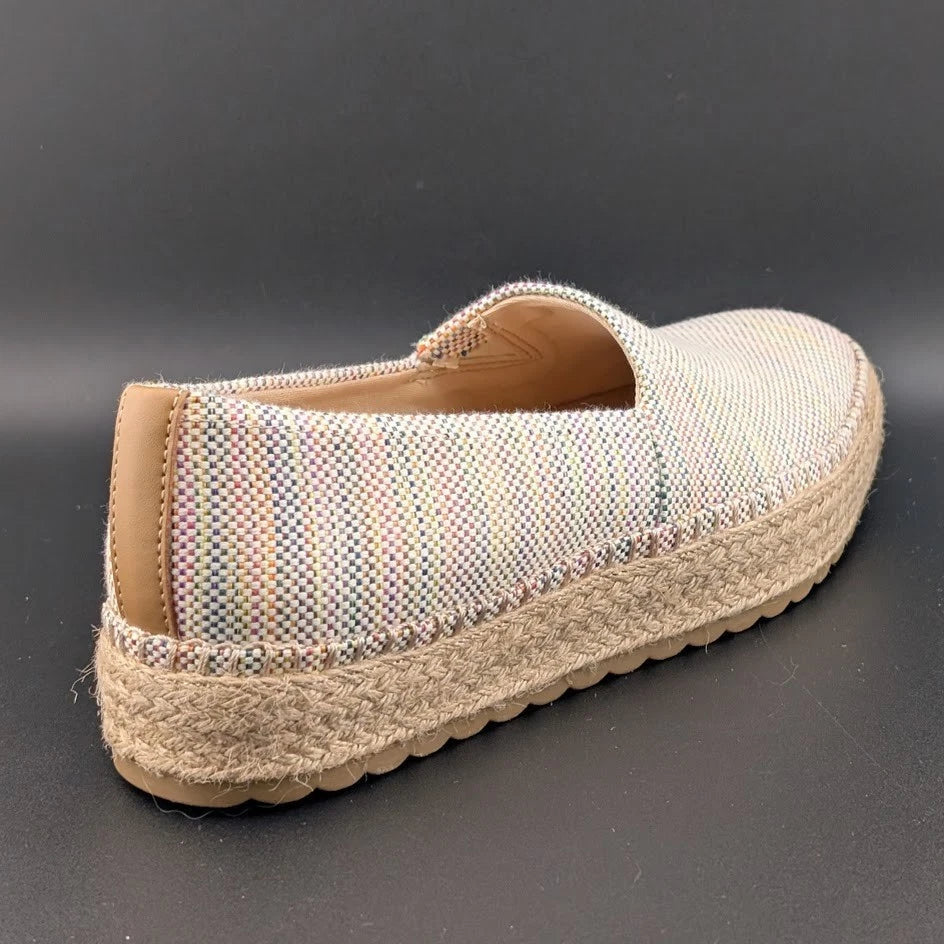NEW Dr. Scholl's Size 8 Sunray Espadrille Slip On Jute Trimmed Sandal Sneaker SoleComfort.shoes