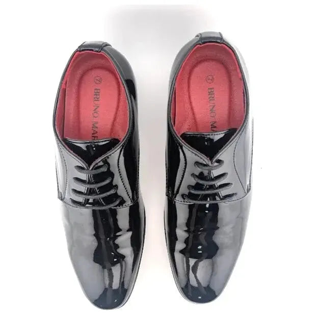 Bruno Marc Men Size 7 Ceremony Patent Leather Dress Shoes Classic Formal Oxford - SoleComfort.shoes