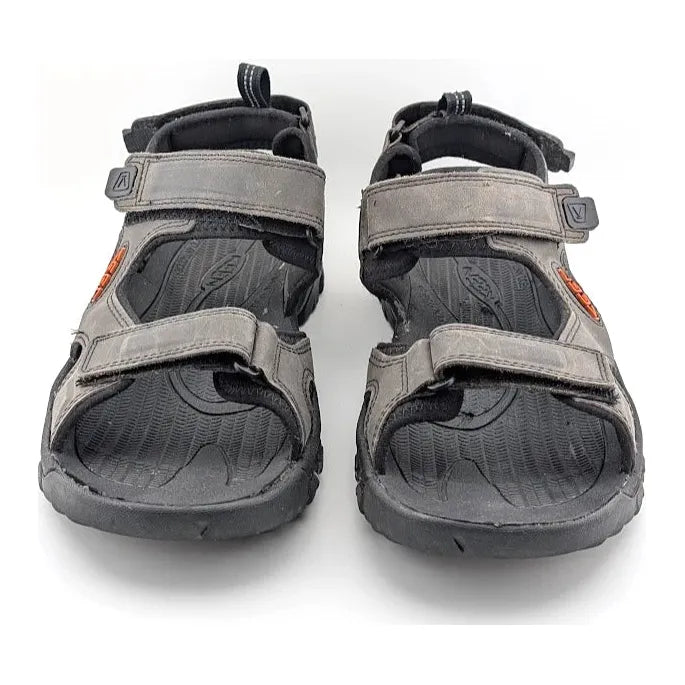 KEEN Men's Size 13 Targhee III Open Toe Sandal in Grey / Black (New w/ Defect) Keen