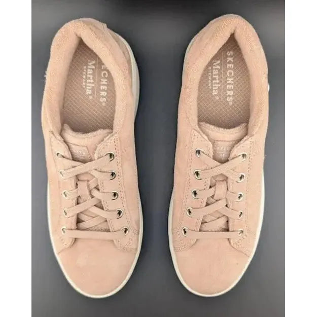 Skechers Womens Size 7.5 Martha Stewart Plateau Chic Lady Rose Suede Leather - SoleComfort.shoes