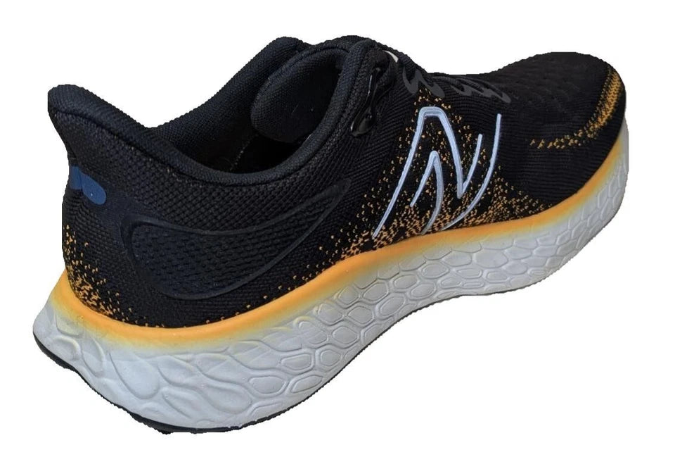 New Balance Fresh Foam X1080V12 Men's Running Shoes Size 13W Black/Hot Marigold