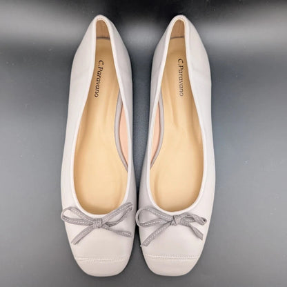 C.Paravano Women Ballet Flats Slip On Grey Sizes EU 40 & 41 (Fits 8.5 -9.5) C.Paravano