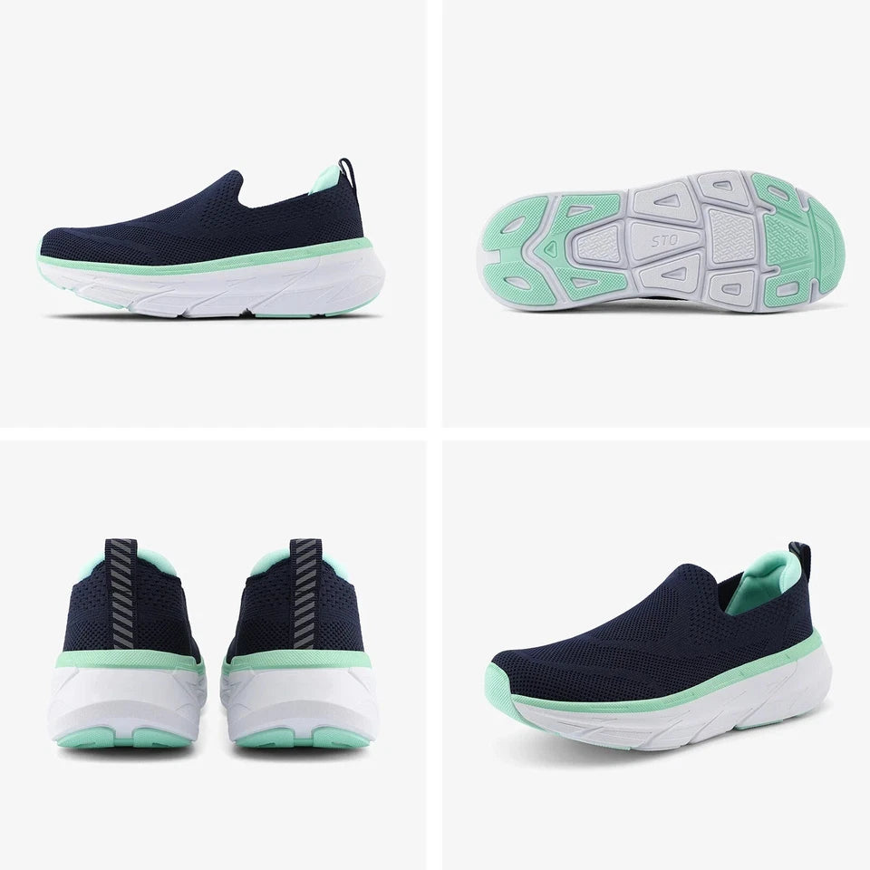 STQ Women's Arch Support Comfort Size 6.5 Walking Shoes with removable insole.