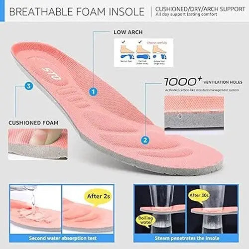 Womens Size 7. 5 Slip-On Walking Sneaker|Tennis Shoe With Arch Support for Orthopaedic Relief STQ