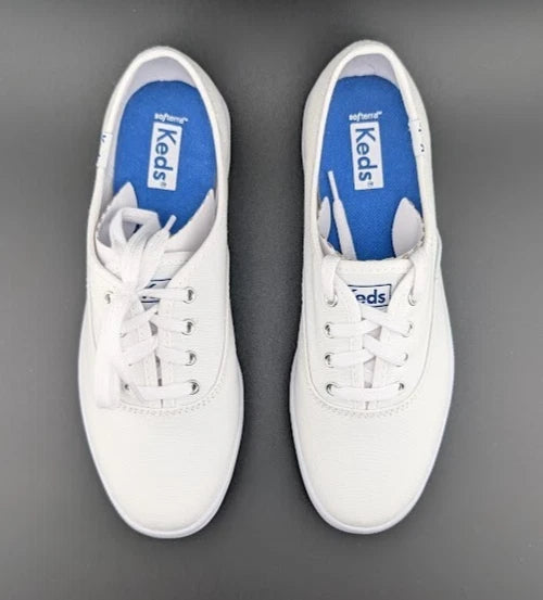 Keds Women's Champion Originals Lace Up, White, Size 6 Wide WF34000