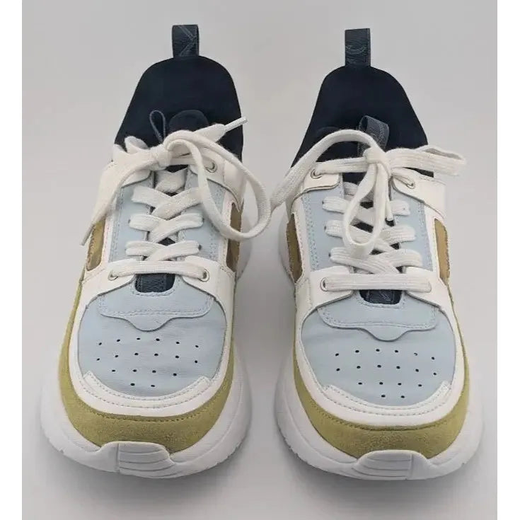 Pre-owned Calvin Klein Womens Ultra Neoprene Multicolor Lace-Up Sneaker Shoes Size 8M Calvin Klein
