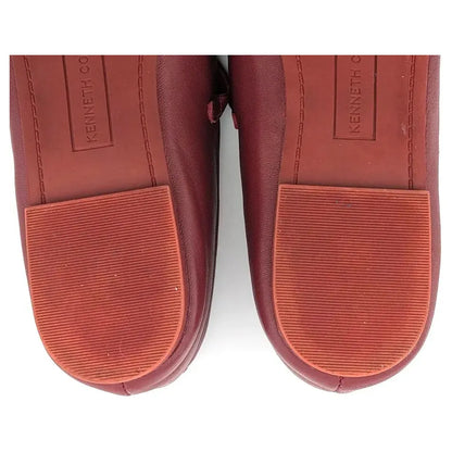 Pre-owned Kenneth Cole New York Womens Jasper Red Ballet Flats 7.5 Medium (B,M) SC2360 Kenneth Cole