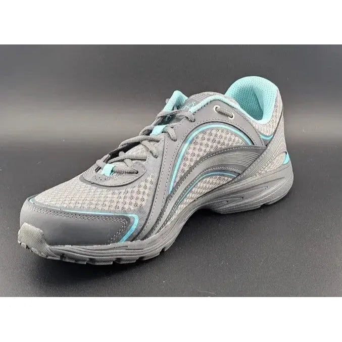Women's Ryka Size 9W Womens Sky Walk Sneaker Shoe Grey/Aqua I46466M1020 - SoleComfort.shoes