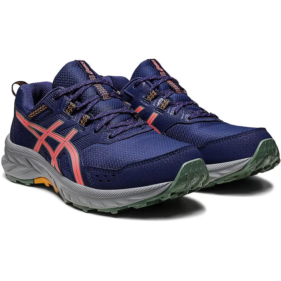 ASICS Women's Gel-Venture 9 Trail Running Shoes Blue Papaya Sneakers Women's Size 6