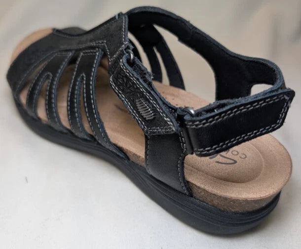 Women's Size 7.5M Clarks April Belle Sandal | 77018 | Leather Upper / Footbed