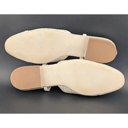 Pre-owned Steve Madden Size 7.5 Womens Belinda Toe Cap Flat Dressy Slingbacks Shoes - SoleComfort.shoes