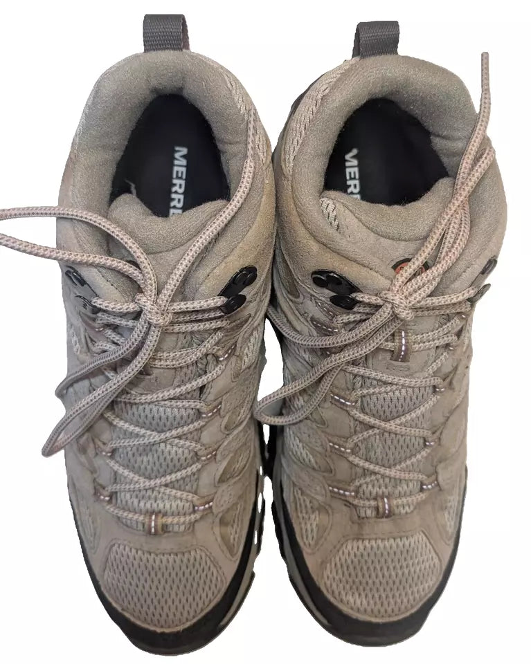 Pre-Owned Merrell Women's Moab 3 MID WP Boot Aluminum J036330 Size 11 (US) 42.5 (EU)