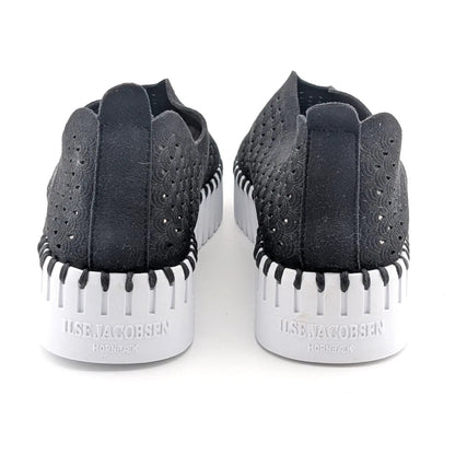 ILSE JACOBSEN HORNBÆK Women's Sz 8.5M (EU 39) Tulip Black Slip-On Comfort Sneaker Shoe BRAND NEW SoleComfort.shoes
