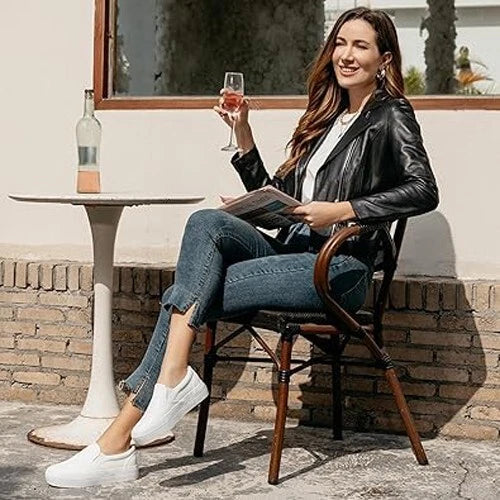 Women Slip-on Platform Loafers Casual Comfortable Loafer Shoes