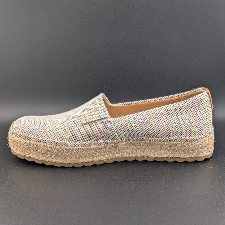 NEW Dr. Scholl's Size 8 Sunray Espadrille Slip On Jute Trimmed Sandal Sneaker SoleComfort.shoes