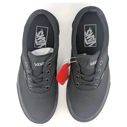 VANS Doheny - All Black Authentic Classic Canvas Skate Women's Shoe Sneaker Sizes 5, 5.5 and 6 VANS