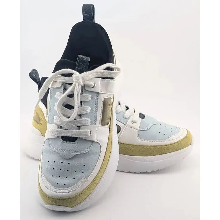 Pre-owned Calvin Klein Womens Ultra Neoprene Multicolor Lace-Up Sneaker Shoes Size 8M Calvin Klein