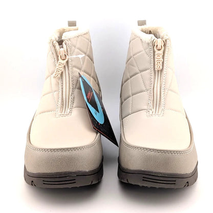 Totes Superior Womens Winter Boots Black or Taupe Waterproof Faux Fur Lined Snow SoleComfort.shoes