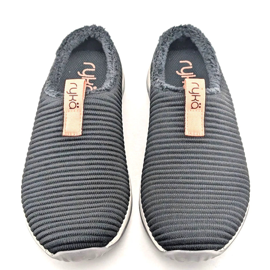 Ryka Echo Knit Mule 2 Women Shoes -Size 5M- Indoor/Outdoor Black A457368 SoleComfort.shoes