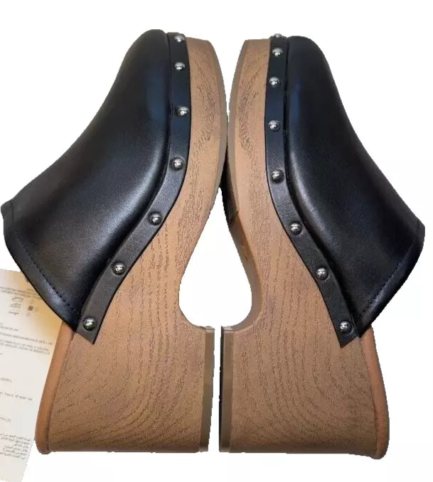 Original Francine Women's Black Studded Platform Clog Womans Size 12 by The Drop