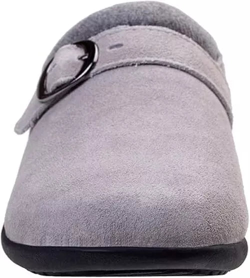 Spenco Woman's US Size 8.5 Ashley Gray Suede Mule Slide-On Shoe EURO Size 39