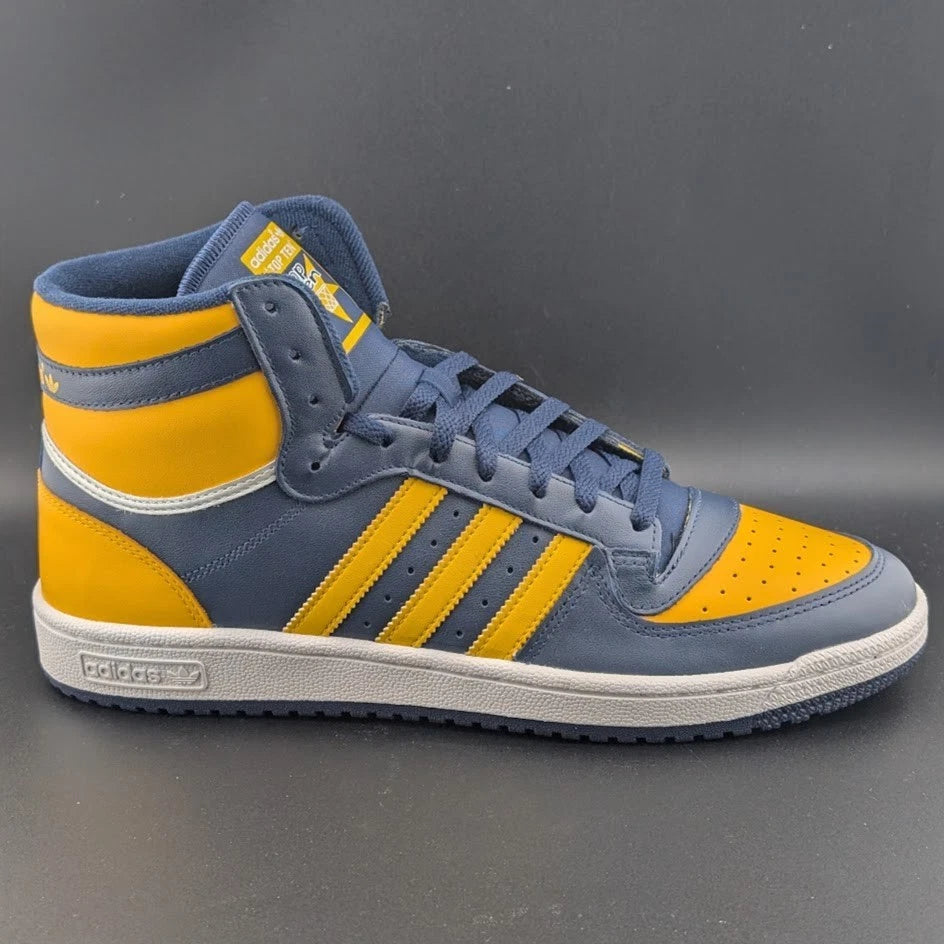 adidas Originals Top Ten Hi Blue Yellow U of Michigan FV4926 Shoe Size 11.5M SoleComfort.shoes