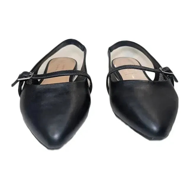 LC Lauren Conrad Women's Size 9.5 Danyelle Black Slingback Flat Shoes LC Lauren Conrad