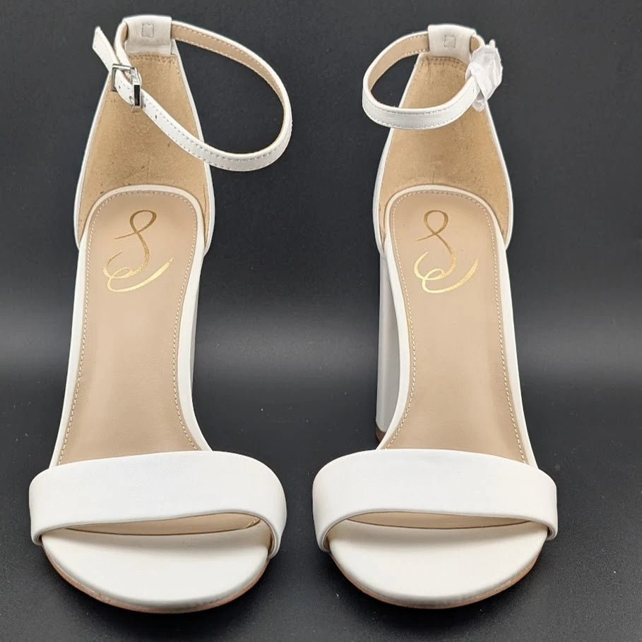 Sam Edelman Women's Sz 9 Yaro Leather Ankle Strap Block Heel Sandals NIB SoleComfort.shoes