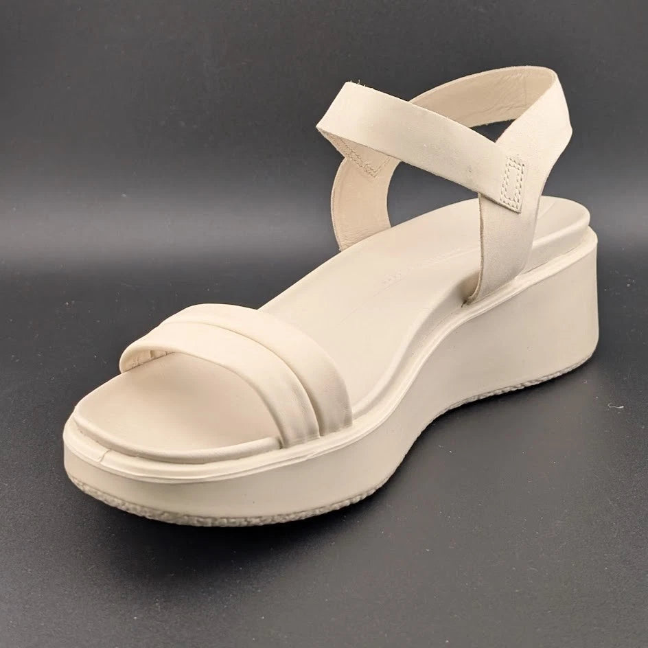 ECCO Women's Size 7-7.5 Flowt LX Wedge Sandal - Limestone - 273303-59113 SoleComfort.shoes